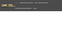 Tablet Screenshot of gmcgaminglicenses.com